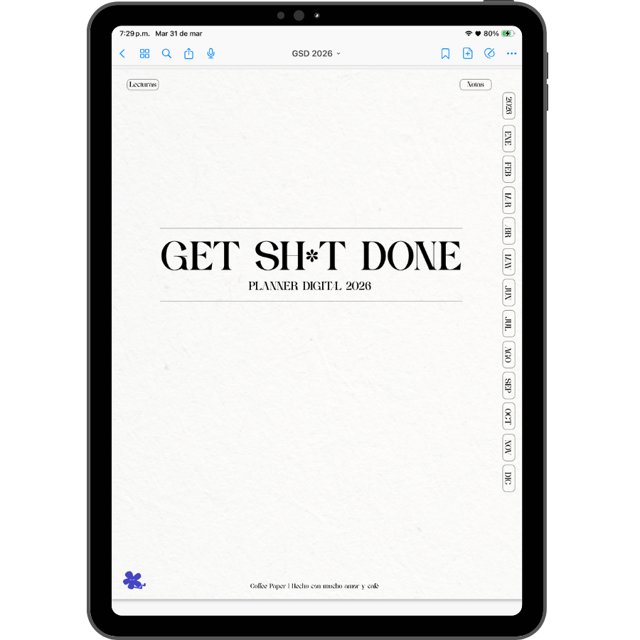 GET SH*T DONE - PLANNER DIGITAL 2026